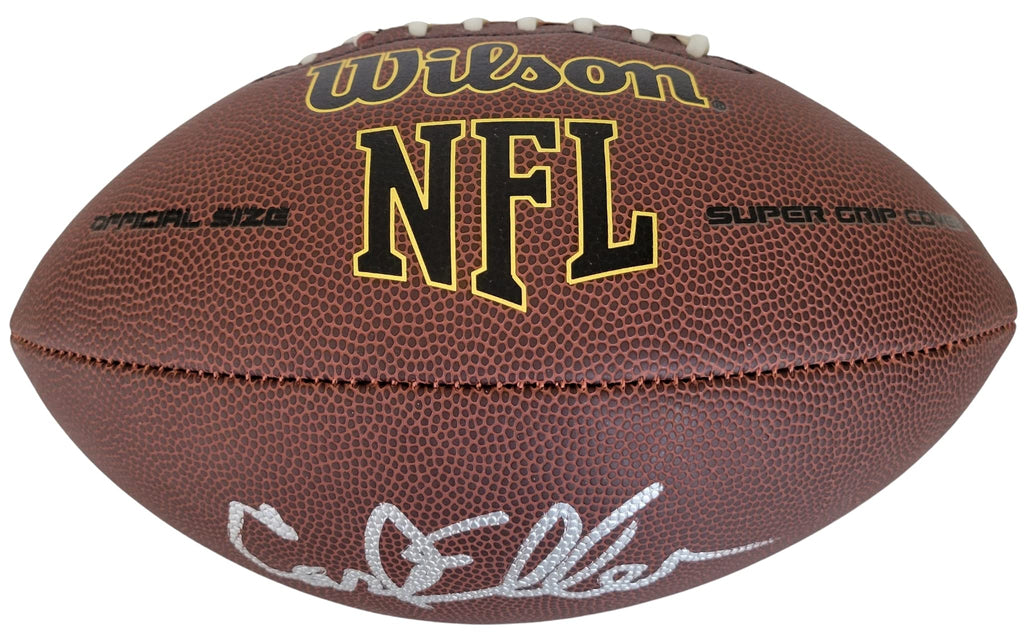 Carl Eller HOF Minnesota Vikings signed NFL football proof COA autographed