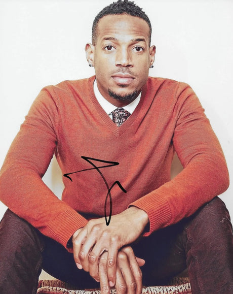 Marlon Wayans actor Comedian signed 8x10 photo COA exact proof autographed. STAR