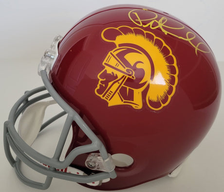 Pete Carroll signed USC Trojans full size football helmet COA proof autographed
