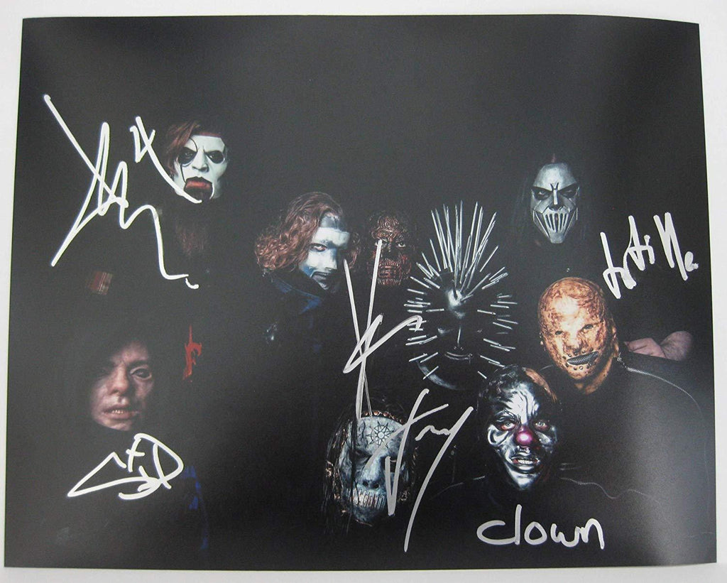 Slipknot metal band signed autographed 11X14 photo,proof COA, STAR