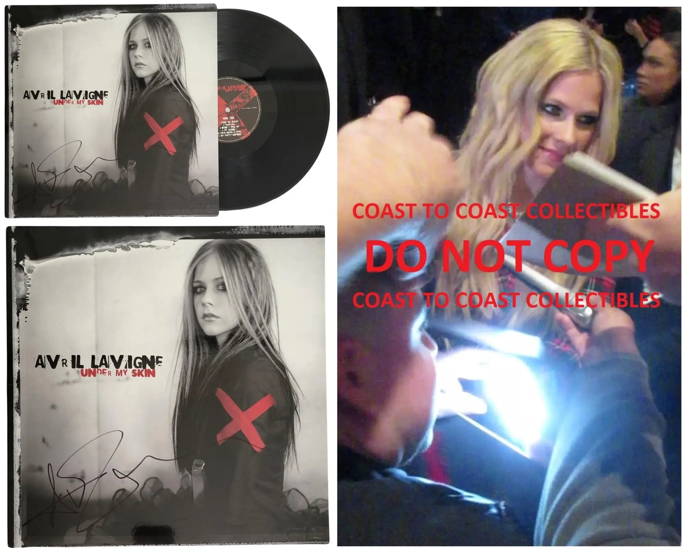 Avril Lavigne Signed Under My Skin Album Vinyl Record COA Proof Autographed Star
