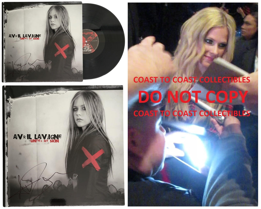 Avril Lavigne Signed Under My Skin Album Vinyl Record COA Proof Autographed Star