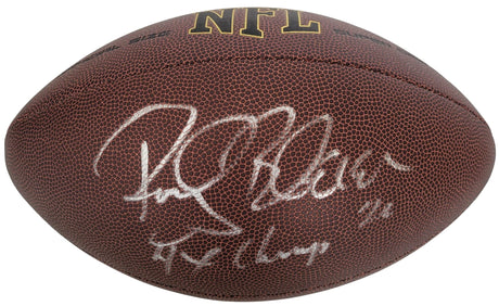 Rocky Bleier Pittsburgh Steelers Notre Dame signed NFL football proof Beckett COA autographed
