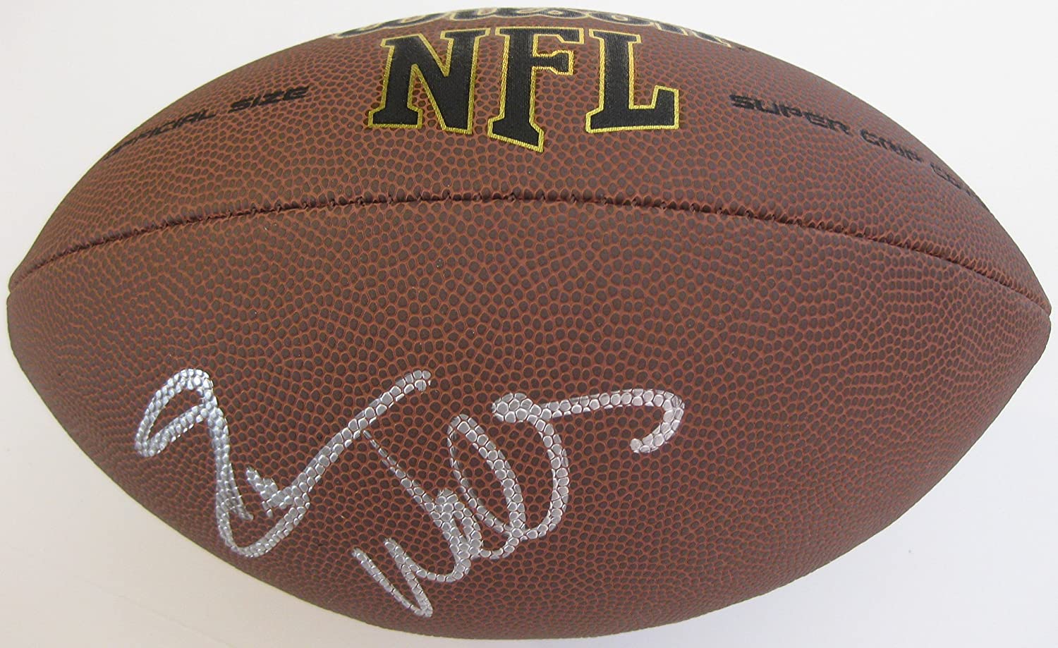 Everson Walls Cowboys New York Giants signed football proof Beckett COA