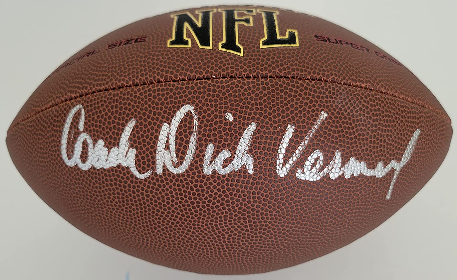 Dick Vermeil Philadelphia Eagles Kansas City Chiefs signed football COA proof