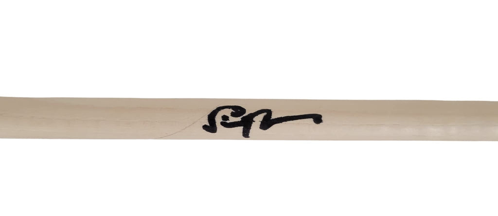 Simon Phillips Judas Priest drummer signed Drumstick COA exact proof Rare autograph star.