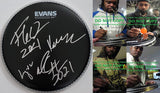 Bone Thugs N Harmony signed 8” Drumhead Flesh Layzie Krayzie Wish COA Proof STAR