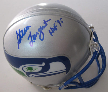 Steve Largent signed autographed Seattle Seahawks mini football helmet proof Beckett COA
