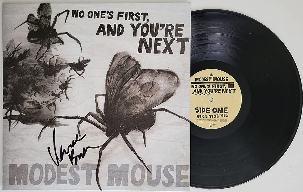 Isaac Brock signed Modest Mouse No Ones First, And Youre Next album exact Proof STAR