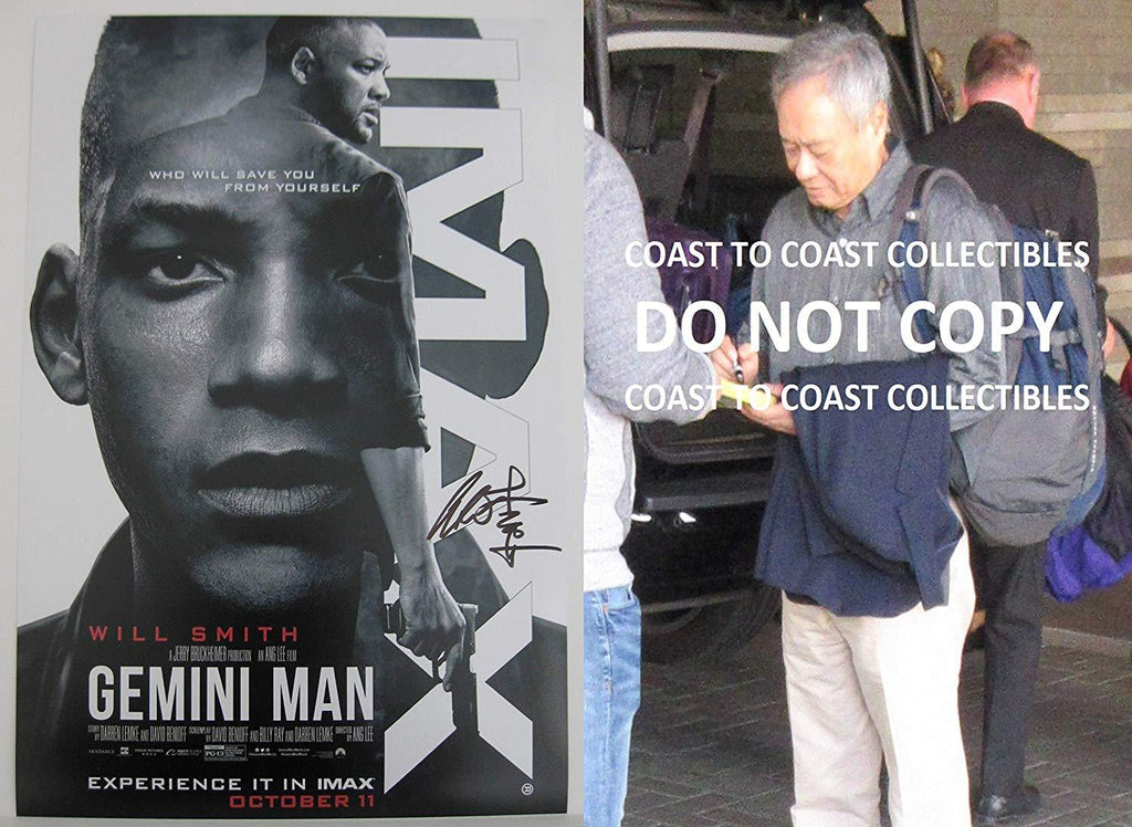 Ang Lee signed autographed Gemini Man 12x18 movie poster photo,proof COA. STAR