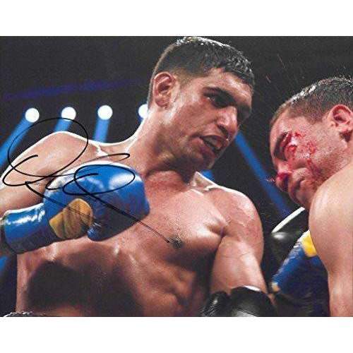 Amir Khan, World champion Boxer, signed, autographed, 8x10 photo - COA and proof photo included