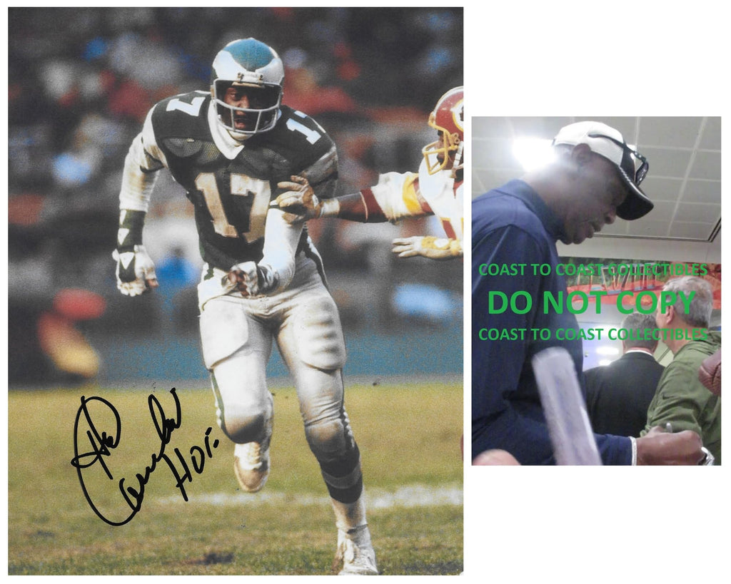 Harold Carmichael signed Philadelphia Eagles 8x10 football photo COA Proof autographed