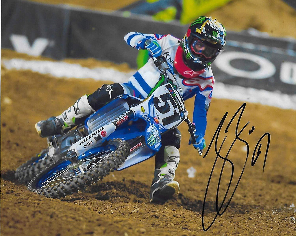 Justin Barcia supercross, motocross signed, autographed, 8x10 photo,proof COA