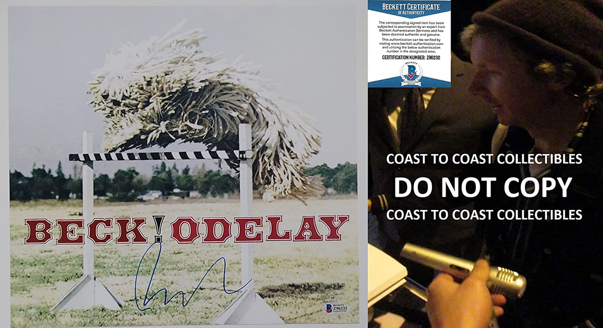 Beck Hansen signed Beck! Odelay 12x12 album photo Proof Beckett COA autograph STAR