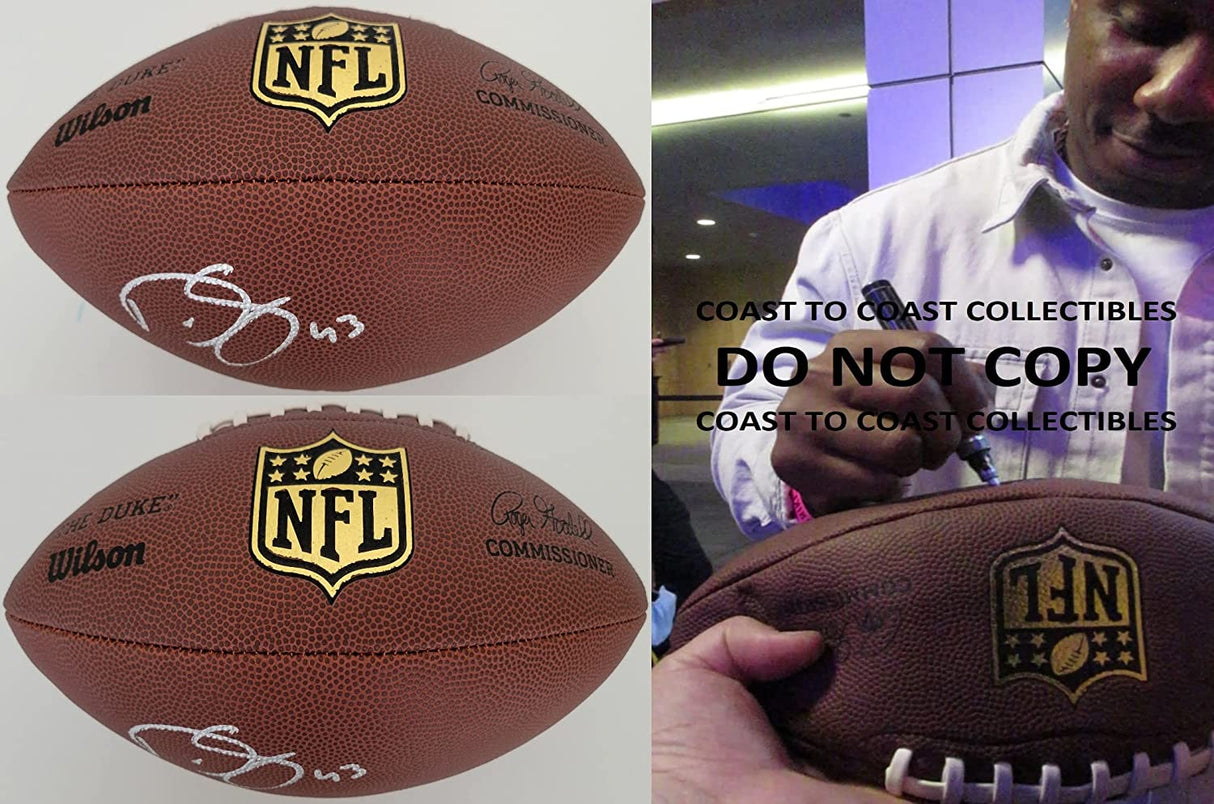 Darren Sproles Philadelphia Eagles Saints signed Duke football COA proof autographed