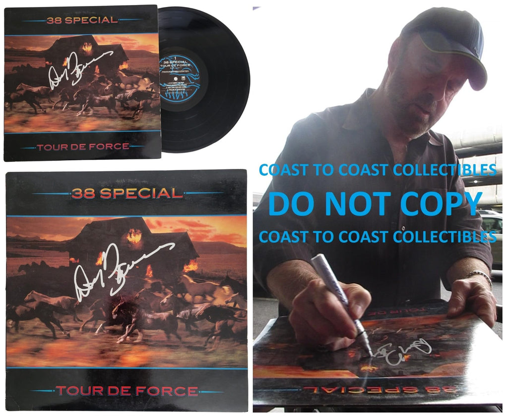 Don Barnes Signed 38 Special Tour De Force Album COA Proof Autographed Vinyl STAR