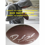 Demetris Robertson California Golden Bears signed, autographed NFL football - COA and proof