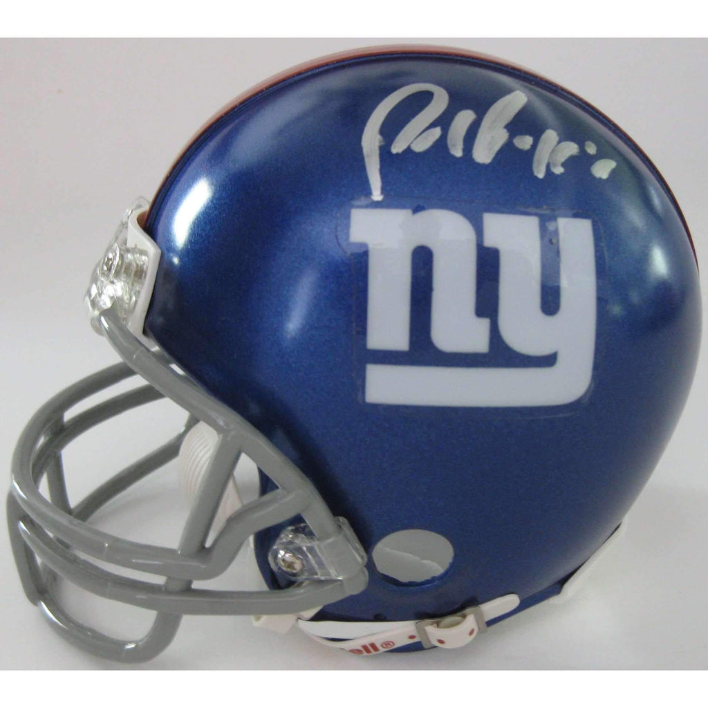 Paul Perkins, New York Giants, Signed, Autographed, Mini Helmet, a COA with the Proof Photo of Paul Signing Will Be Included