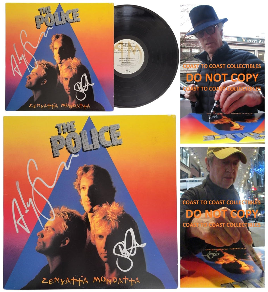 The Police Signed Zenyatta Mondatta Album Proof COA Autographed Vinyl Record
