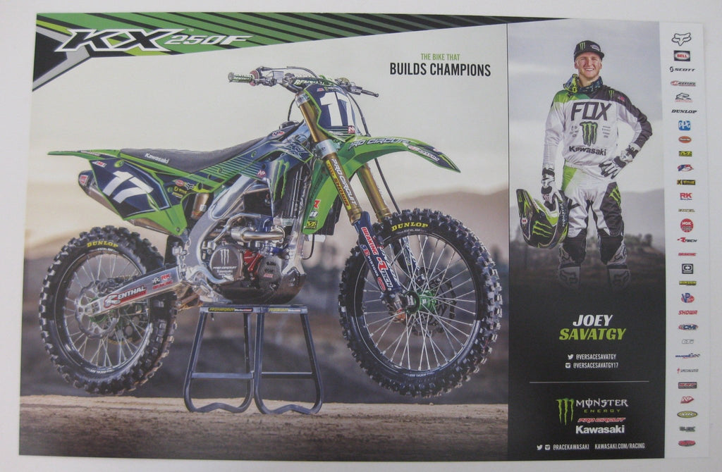 Joey Savatgy, Supercross, Motocross, Signed, Autographed, 11x17 Poster, COA Will Be Included