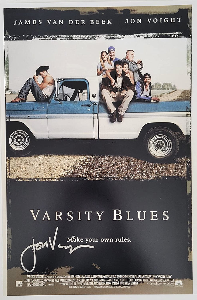 Jon Voight signed Varsity Blues Texas Coyotes 12x18 poster photo COA exact proof STAR.