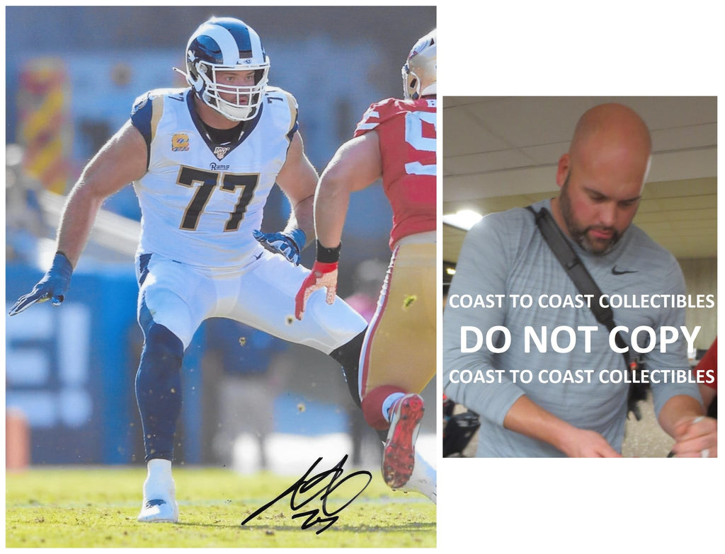 Andrew Whitworth Signed 8x10 Photo Proof Los Angeles Rams Football Autographed