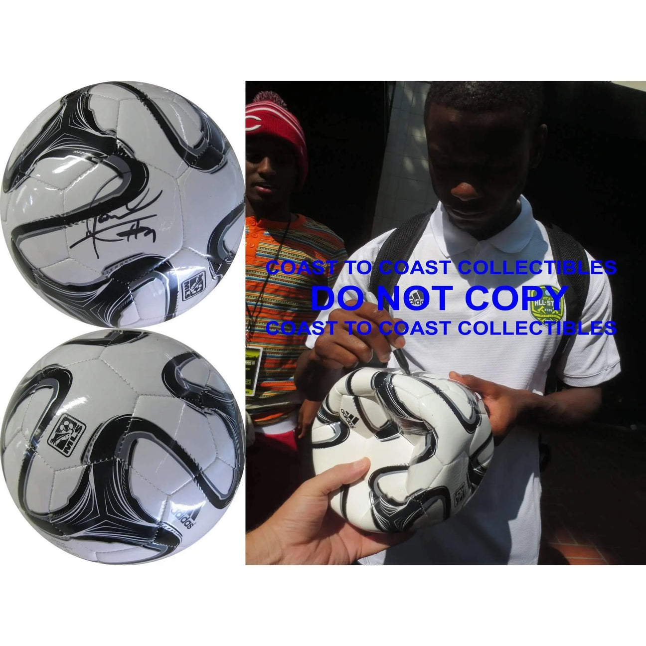 Maurice Edu, Philadelphia Union, Stoke City, Signed, Autographed, MLS Soccer Ball, a Coa with the Proof Photo of Maurice Signing the Ball Will Be Included..