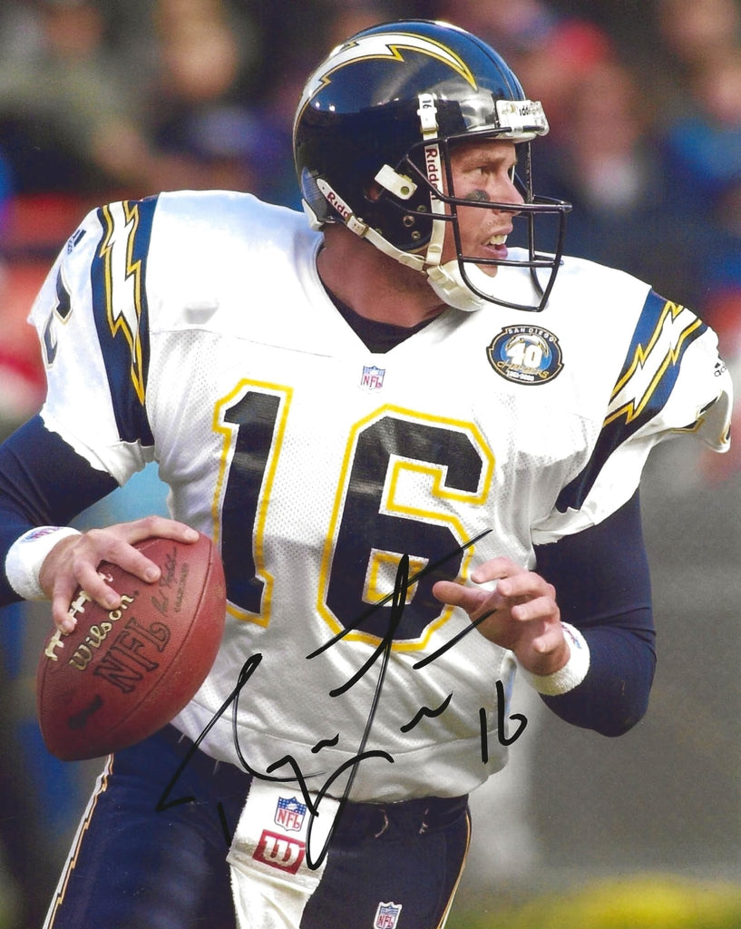 Ryan Leaf signed San Diego Chargers 8x10 football photo COA Proof autographed