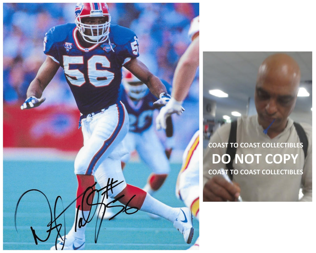 Darryl Talley signed Buffalo Bills football 8x10 photo Proof COA autographed