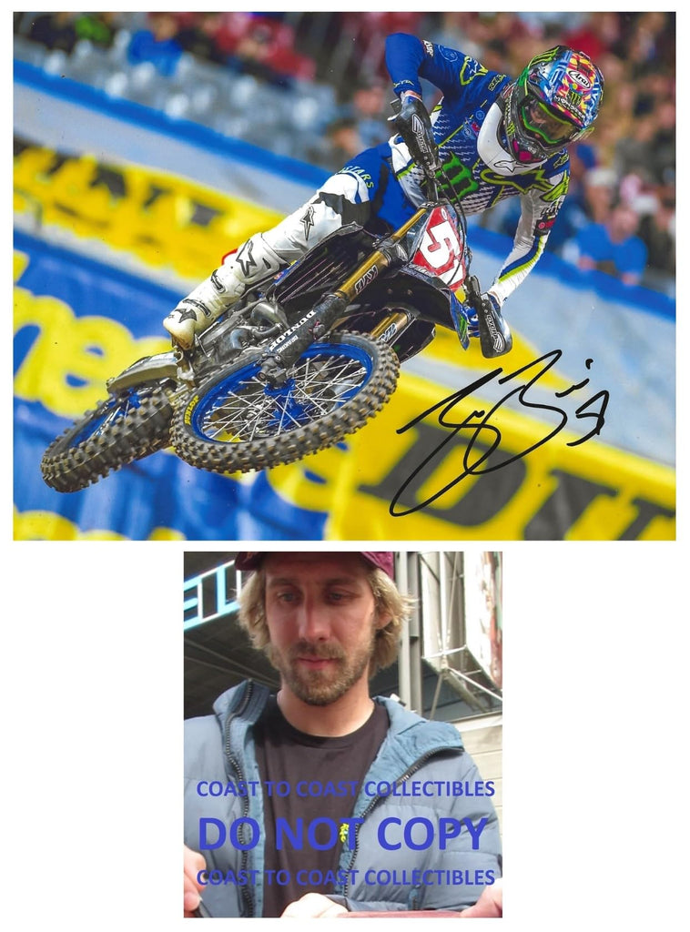 Justin Barcia motocross supercross signed 8x10 photo COA proof autographed,