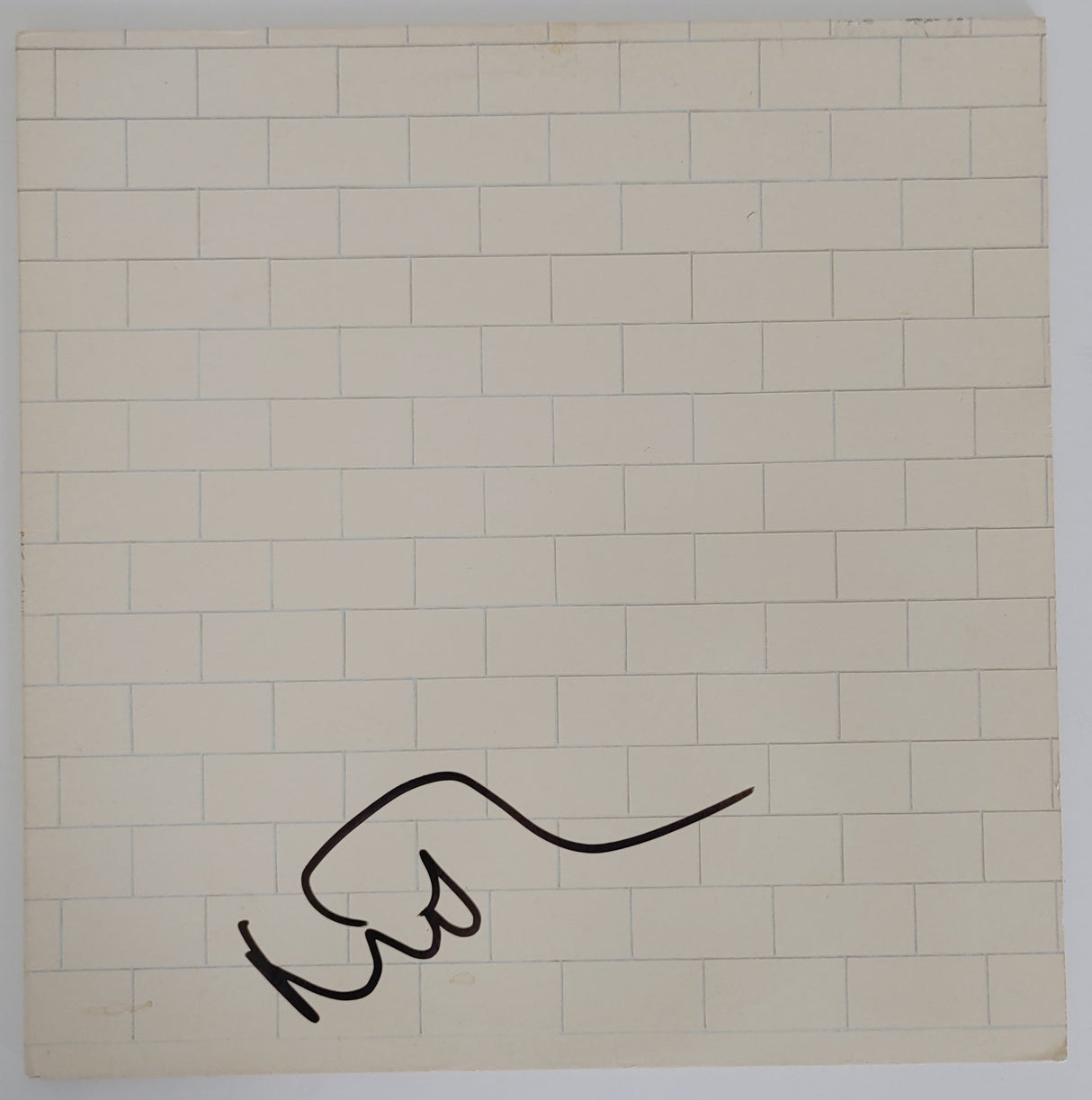 Nick Mason autographed Pink Floyd The Wall album record exact proof Beckett COA STAR