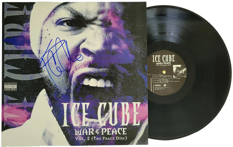 Ice Cube signed War & Peace Vol 2 (The Peace Disc) album vinyl Record COA proof STAR