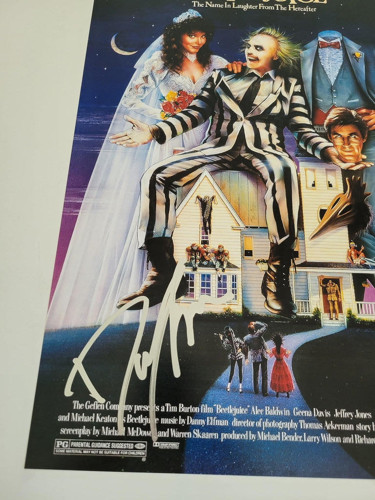 Danny Elfman signed Beetlejuice 12x18 photo poster COA proof autographed Jeffrey Jones STAR