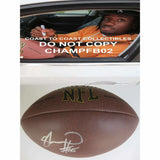 Sio Moore, Oakland Raiders, Uconn, Signed, Autographed, NFL Football, a COA with the Proof Photo of Sio Signing the Football Will Be Included