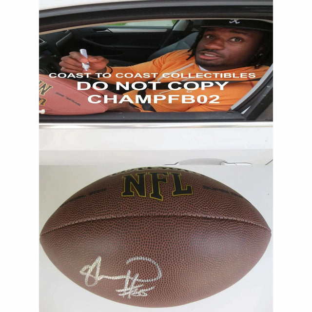 Sio Moore, Oakland Raiders, Uconn, Signed, Autographed, NFL Football, a COA with the Proof Photo of Sio Signing the Football Will Be Included