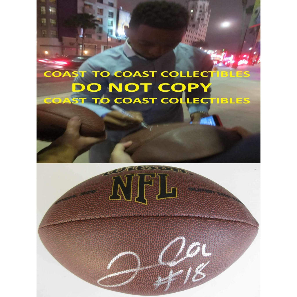 Josh Doctson, Washington Redskins, TCU, Signed, Autographed, NFL Football, a COA with the Proof Photo of Josh Signing Will Be Included with the Football-