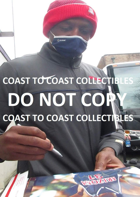 Jason Terry Arizona Wildcats signed basketball 8x10 photo proof COA.