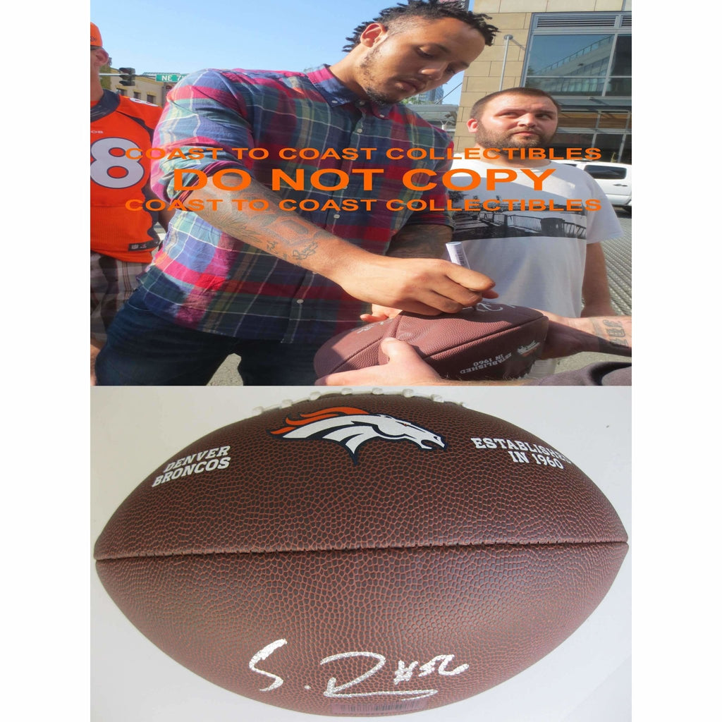 Shane Ray, Denver Broncos, Missouri, Signed, Autographed, NFL Logo Football, a COA with the Proof Photo of Shane Signing Will Be Included