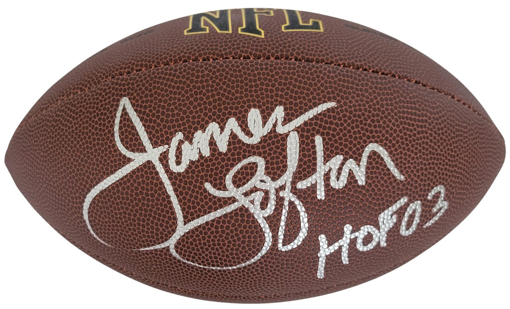 James Lofton Signed Football Proof COA Autographed LA Raiders Bills HOF