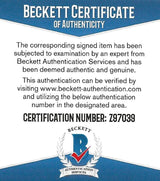 Shane Doan Jets Arizona Coyotes signed Hockey puck proof Beckett COA autographed