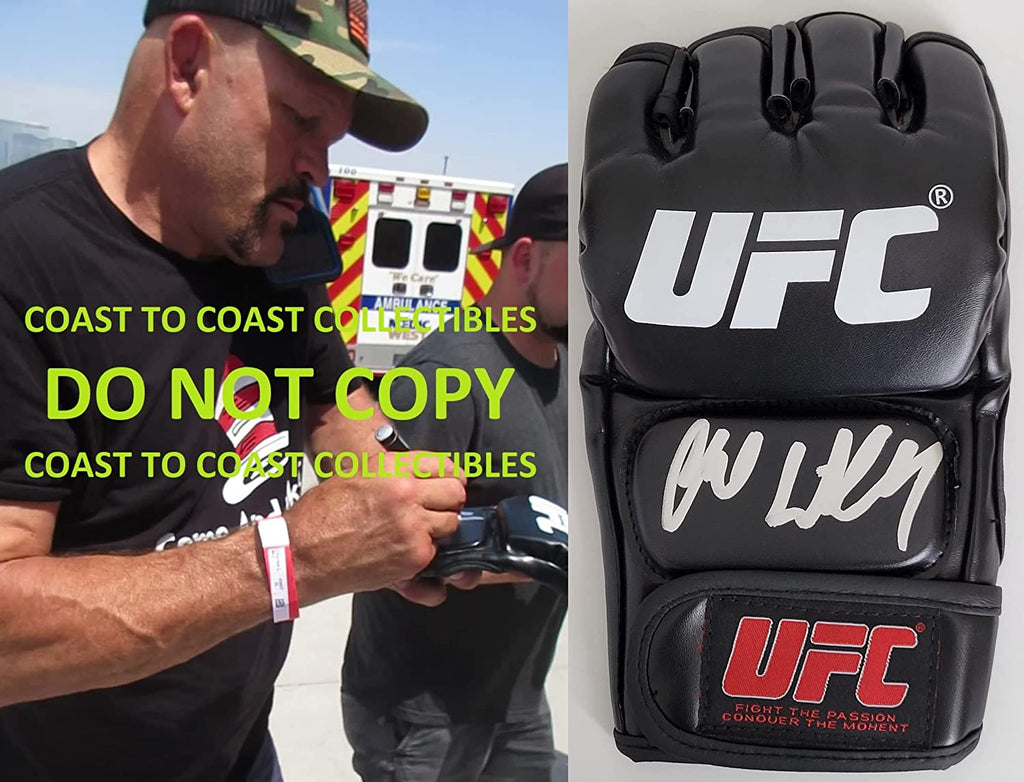 Chuck Liddell ''The Iceman'' signed UFC glove autographed COA exact proof