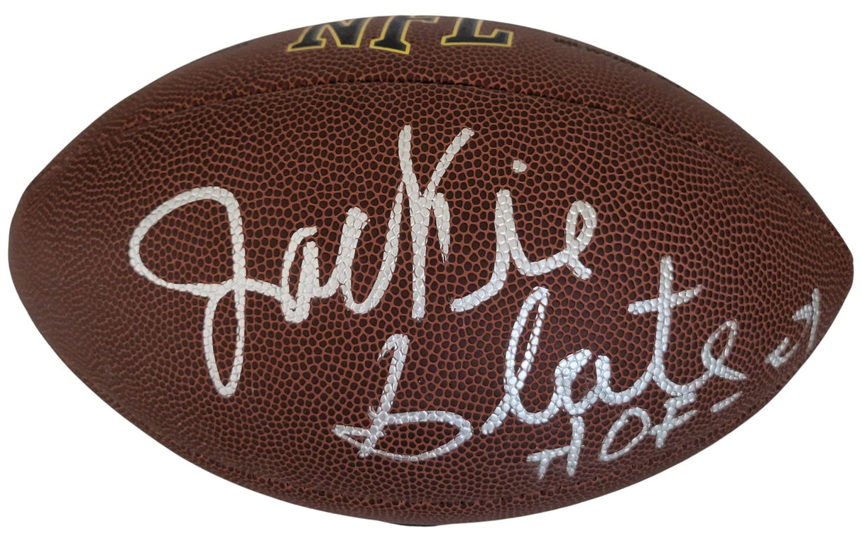 Jackie Slater HOF Los Angeles Rams signed NFL football proof COA autographed