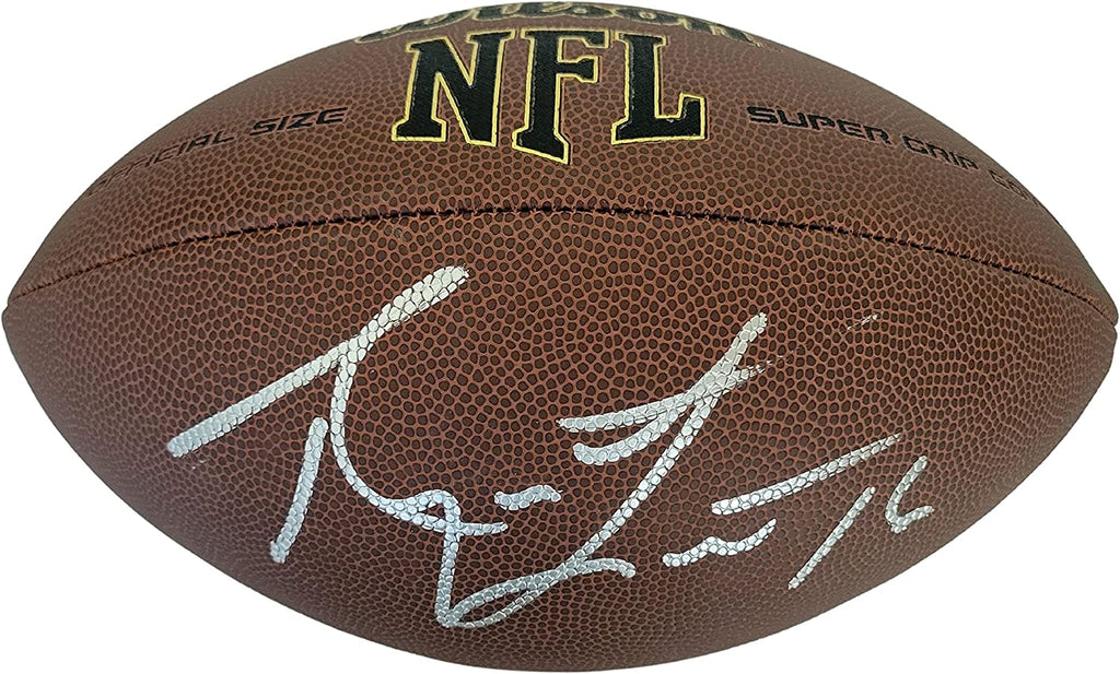 Ryan Leaf Washington State Cougars Chargers signed football proof COA autographed