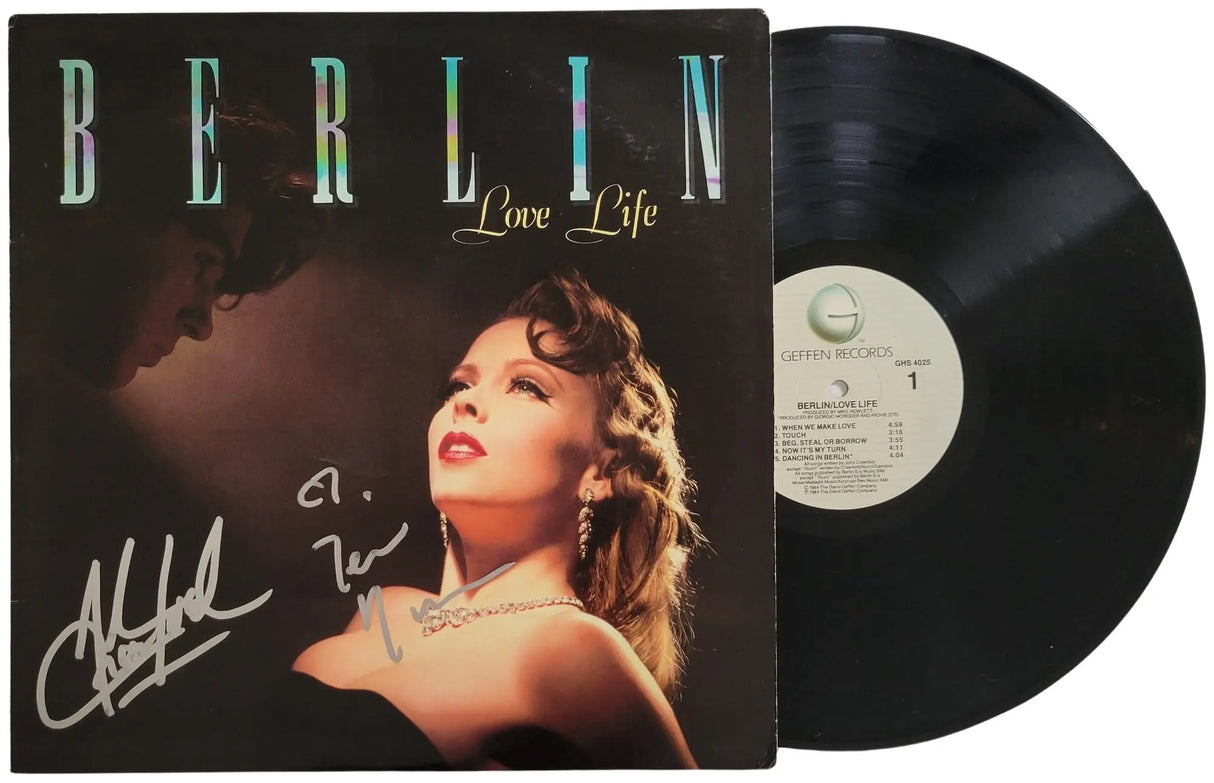 Terri Nunn signed Berlin Love Life Album Vinyl COA Proof Autographed