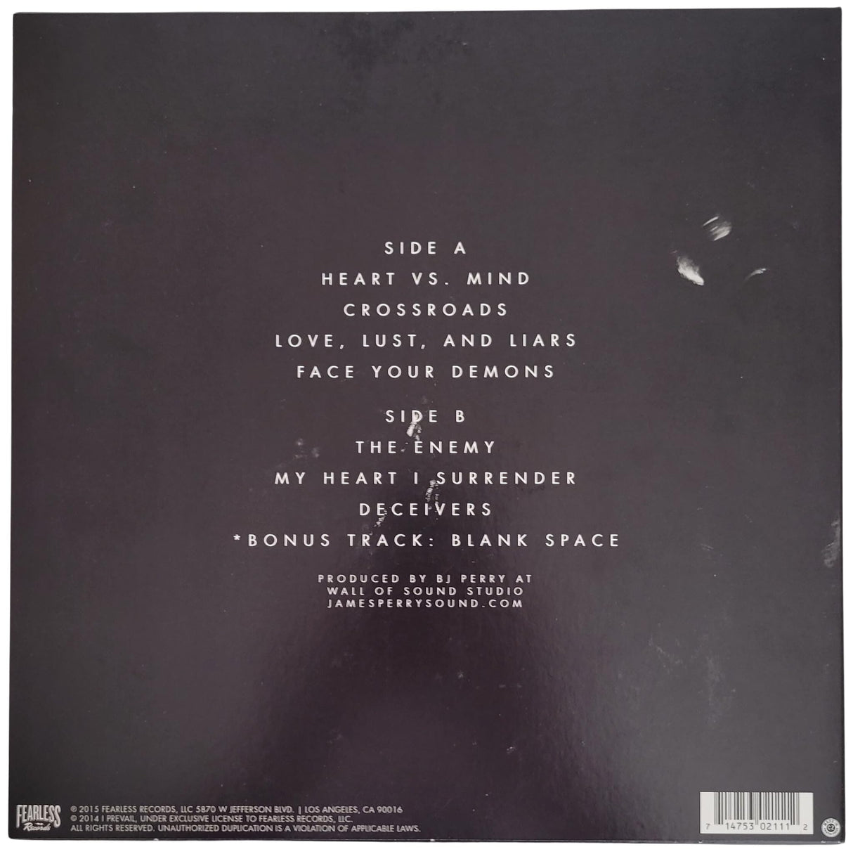 I Prevail Signed Heart vs Mind Album Exact Proof COA Autographed Vinyl Record