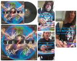 Tesla Jeff Keith,Frank Hannon,Brian Wheat signed Mechanical Resonance Album proof COA STAR