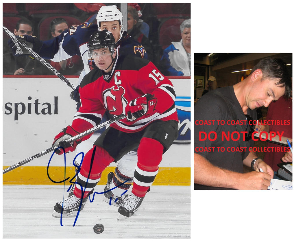 Jamie Langenbrunner Signed 8x10 Photo COA Proof New Jersey Devils Hockey Autographed.