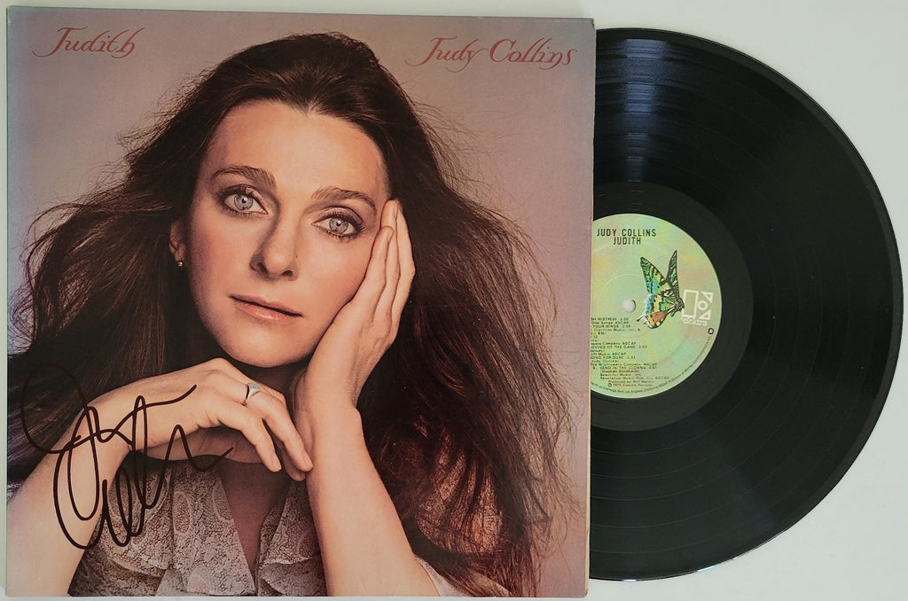 Judy Collins signed Judith album vinyl record COA proof autographed STAR