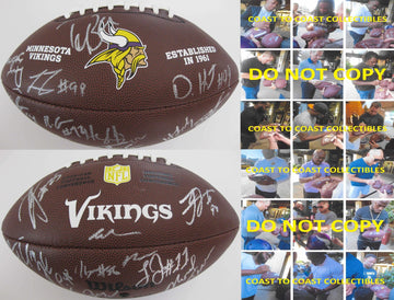 Minnesota Vikings Authenticated Signed Sports Memorabilia