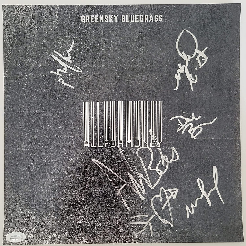 Greensky Bluegrass signed All For Money 12x12 album photo JSA COA autographed STAR